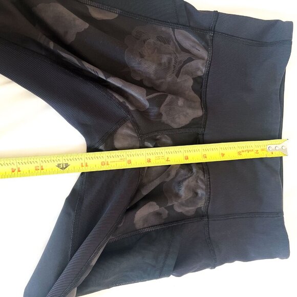 Lululemon Inky Floral Seek the Heat Mesh Crop Pant - Picture 15 of 16